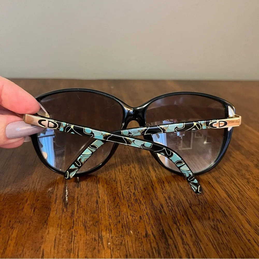 Christian Dior black and blue vintage sunglasses. Made in Germany 2277 90. - Picture 5 of 12